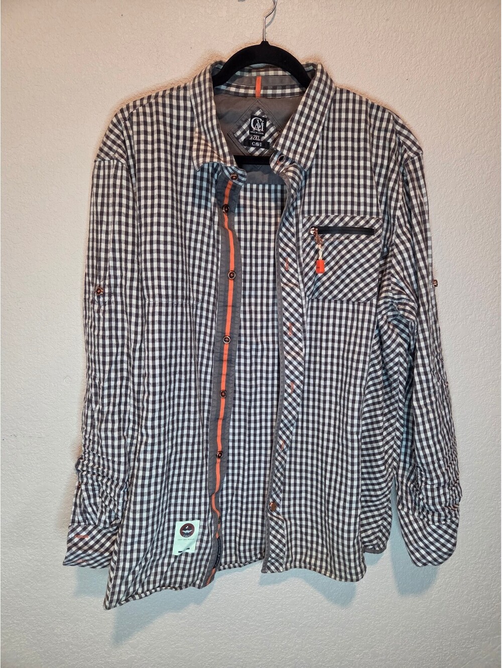 CAVI Deep Sea Rescue Checkered Button-Up Shirt 2XL
